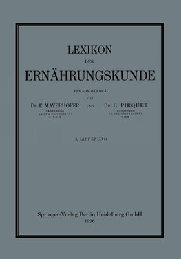 Lexikon der Ernährungskunde