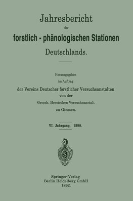 Jahresbericht der forstlich-phänologischen Stationen Deutschlands