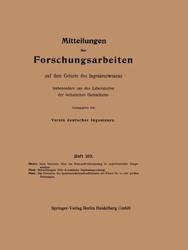 Mitteilungen über Forschungsarbeiten auf dem Gebiete des Ingenieurwesens