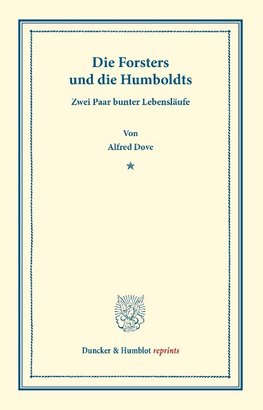 Die Forsters und die Humboldts