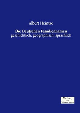 Die Deutschen Familiennamen