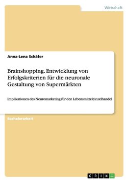 Brainshopping. Entwicklung von Erfolgskriterien für die neuronale Gestaltung von Supermärkten