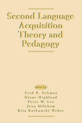 Second Language Acquisition Theory and Pedagogy