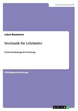 Stochastik für Lehrämtler