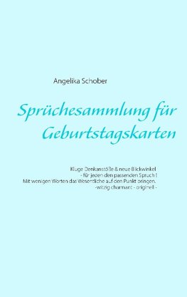 Sprüchesammlung für Geburtstagskarten