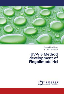 UV-VIS Method development of Fingolimode Hcl