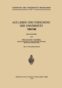 Aus Leben und Forschung der Universität 1947/48