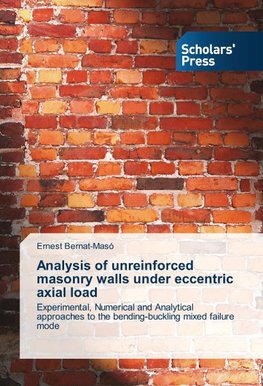 Analysis of unreinforced masonry walls under eccentric axial load