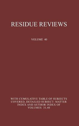 Residue Reviews