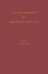 Van Vollenhoven on Indonesian Adat Law