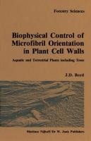 Biophysical control of microfibril orientation in plant cell walls