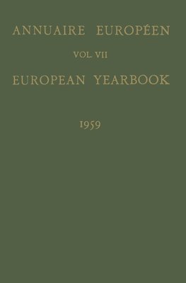 Annuaire Européen / European Yearbook