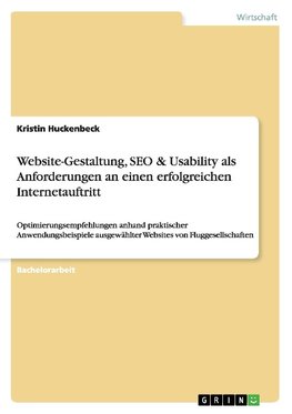 Website-Gestaltung, SEO & Usability als Anforderungen an einen erfolgreichen Internetauftritt