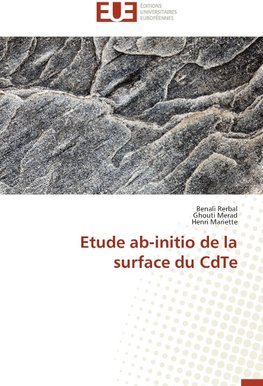 Etude ab-initio de la surface du CdTe