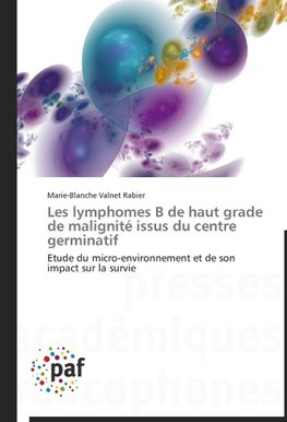 Les lymphomes B de haut grade de malignité issus du centre germinatif