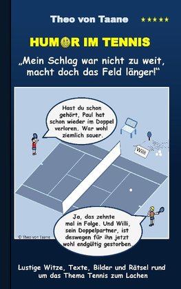 Humor im Tennis "Mein Schlag war nicht zu weit, macht doch das Feld länger!"