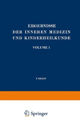 Ergebnisse der Inneren Medizin und Kinderheilkunde