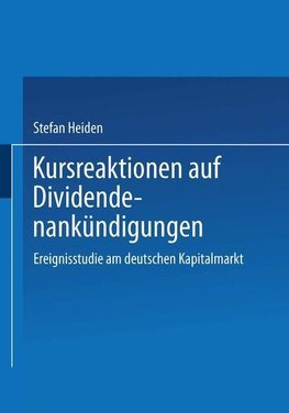 Kursreaktionen auf Dividendenankündigungen