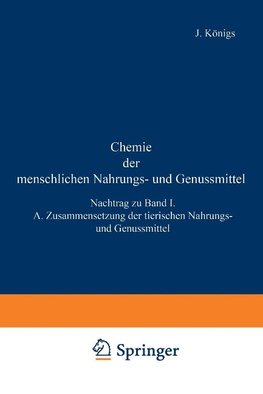 Chemie der menschlichen Nahrungs- und Genussmittel