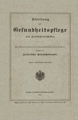 Anleitung zur Gesundheitspflege auf Kauffahrteischiffen