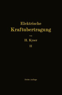 Die Niederspannungs- und Hochspannungs-Leitungsanlagen