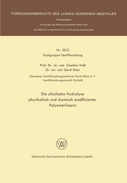 Die alkalische Hydrolyse physikalisch und chemisch modifizierter Polyesterfasern