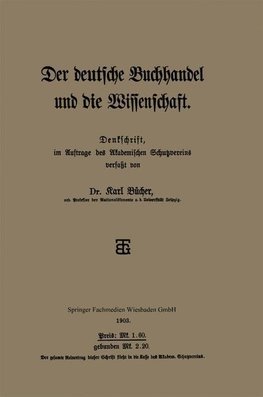 Der deutsche Buchhandel und die Wissenschaft