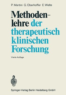 Methodenlehre der therapeutisch-klinischen Forschung