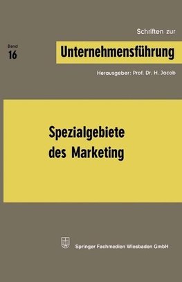 Spezialgebiete des Marketing