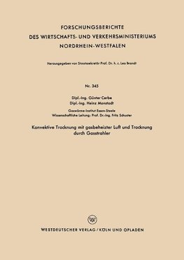 Konvektive Trocknung mit gasbeheizter Luft und Trocknung durch Gasstrahler