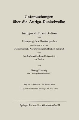 Untersuchungen über die Auriga-Dunkelwolke