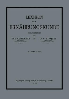 Lexikon der Ernährungskunde