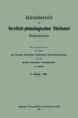 Jahresbericht der forstlich-phänologischen Stationen Deutschlands