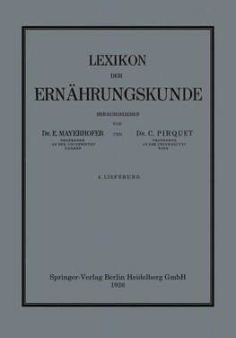 Lexikon der Ernährungskunde