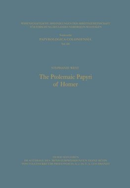 The Ptolemaic Papyri of Homer