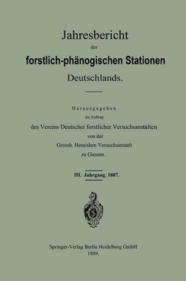 Jahresbericht der forstlich-phänologischen Stationen Deutschlands