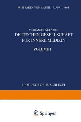 Verhandlungen der Deutschen Gesellschaft für Innere Medizin