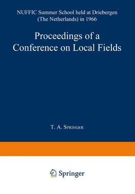 Proceedings of a Conference on Local Fields