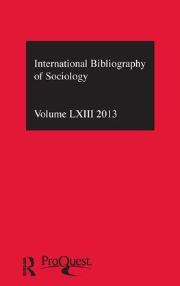 E, C: IBSS: Sociology: 2013 Vol.63