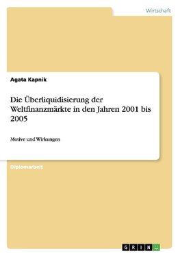 Die Überliquidisierung der Weltfinanzmärkte in den Jahren 2001 bis 2005