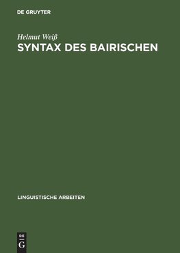 Syntax des Bairischen