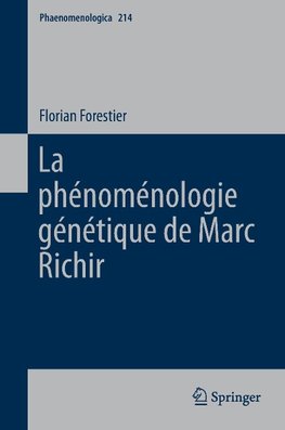 La phénoménologie génétique de Marc Richir