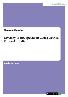 Diversity of tree species in Gadag district, Karnataka, India