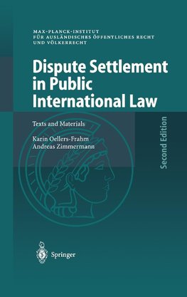 Dispute Settlement in Public International Law