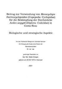 Beitrag zur Verwendung vo Mesocyclopsthermocyclopoides