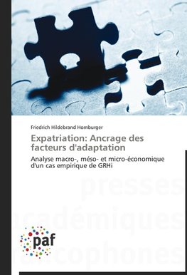 Expatriation: Ancrage des facteurs d'adaptation