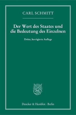 Der Wert des Staates und die Bedeutung des Einzelnen