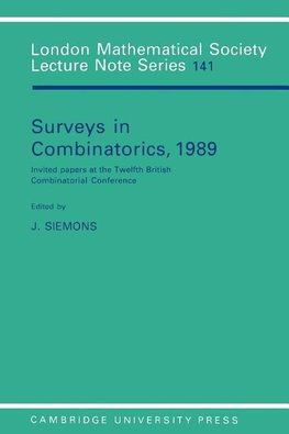 Surveys in Combinatorics, 1989