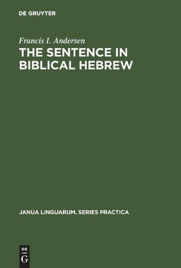 The Sentence in Biblical Hebrew