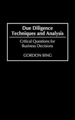 Due Diligence Techniques and Analysis